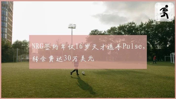NRG签约年仅16岁天才选手Pulse,转会费达30万美元